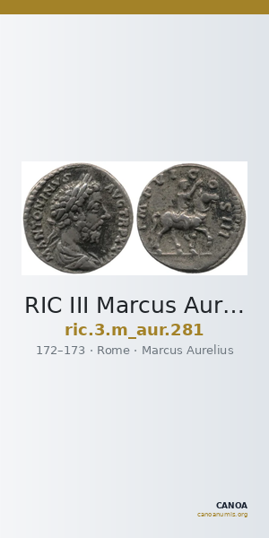 RIC III Marcus Aurelius 281 — CANOA