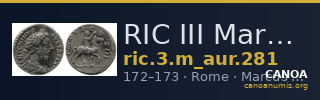 RIC III Marcus Aurelius 281 — CANOA