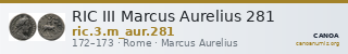RIC III Marcus Aurelius 281 — CANOA