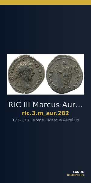 RIC III Marcus Aurelius 282 — CANOA