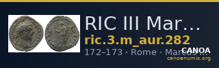 RIC III Marcus Aurelius 282 — CANOA