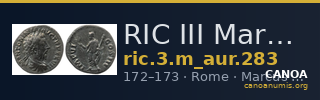 RIC III Marcus Aurelius 283 — CANOA