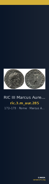 RIC III Marcus Aurelius 285 — CANOA