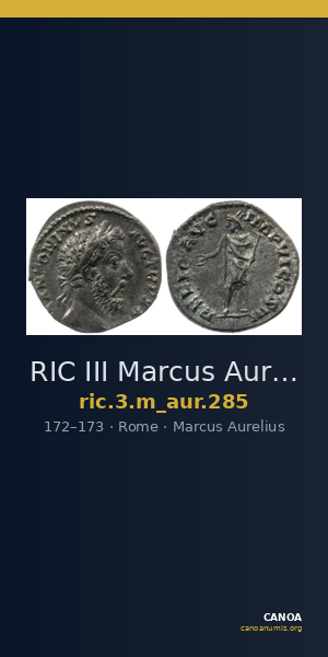 RIC III Marcus Aurelius 285 — CANOA