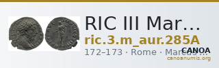 RIC III Marcus Aurelius 285A — CANOA