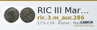 RIC III Marcus Aurelius 286 — CANOA