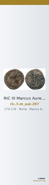 RIC III Marcus Aurelius 287 — CANOA