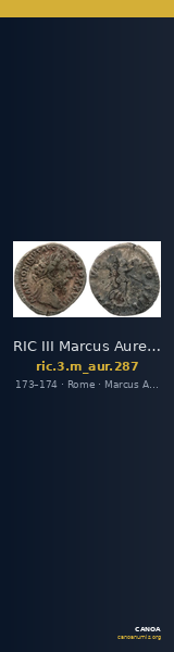 RIC III Marcus Aurelius 287 — CANOA