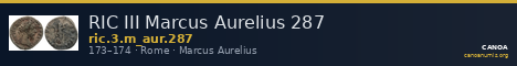 RIC III Marcus Aurelius 287 — CANOA