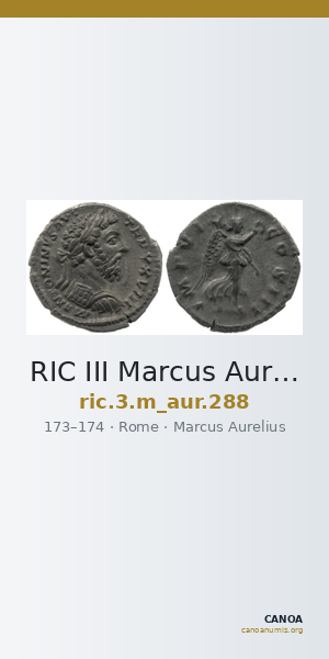 RIC III Marcus Aurelius 288 — CANOA