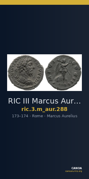RIC III Marcus Aurelius 288 — CANOA