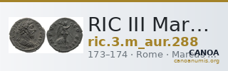 RIC III Marcus Aurelius 288 — CANOA