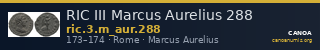 RIC III Marcus Aurelius 288 — CANOA