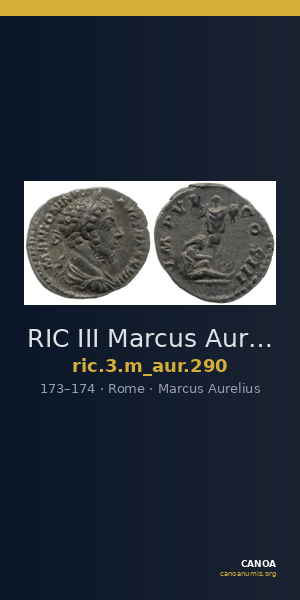 RIC III Marcus Aurelius 290 — CANOA