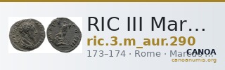 RIC III Marcus Aurelius 290 — CANOA