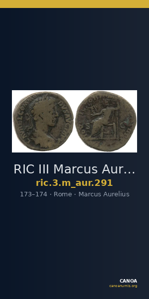 RIC III Marcus Aurelius 291 — CANOA