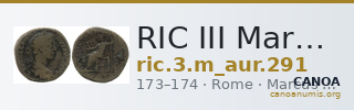 RIC III Marcus Aurelius 291 — CANOA