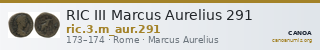 RIC III Marcus Aurelius 291 — CANOA