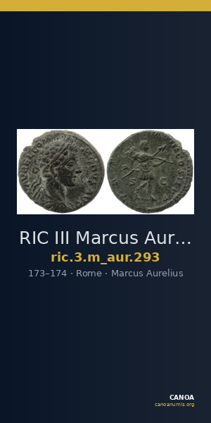 RIC III Marcus Aurelius 293 — CANOA