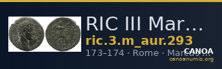 RIC III Marcus Aurelius 293 — CANOA