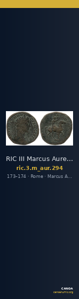 RIC III Marcus Aurelius 294 — CANOA