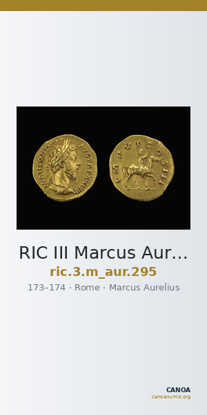 RIC III Marcus Aurelius 295 — CANOA