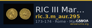 RIC III Marcus Aurelius 295 — CANOA