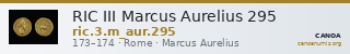 RIC III Marcus Aurelius 295 — CANOA