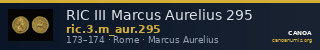 RIC III Marcus Aurelius 295 — CANOA