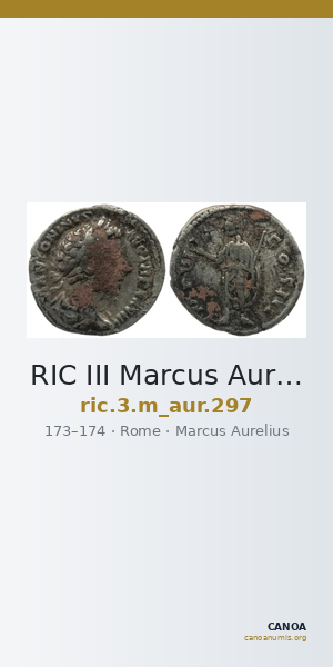 RIC III Marcus Aurelius 297 — CANOA