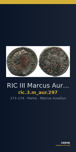 RIC III Marcus Aurelius 297 — CANOA