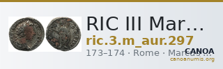 RIC III Marcus Aurelius 297 — CANOA