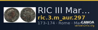 RIC III Marcus Aurelius 297 — CANOA
