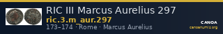 RIC III Marcus Aurelius 297 — CANOA