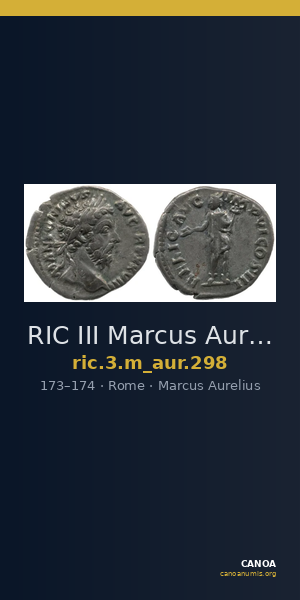 RIC III Marcus Aurelius 298 — CANOA