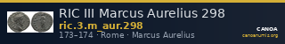 RIC III Marcus Aurelius 298 — CANOA