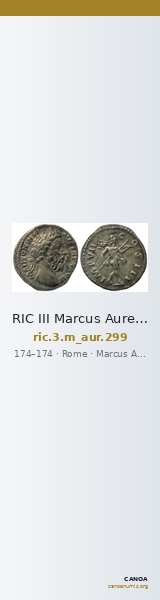 RIC III Marcus Aurelius 299 — CANOA