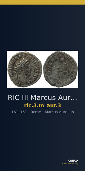RIC III Marcus Aurelius 3 — CANOA
