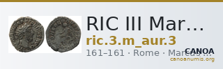 RIC III Marcus Aurelius 3 — CANOA