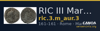 RIC III Marcus Aurelius 3 — CANOA