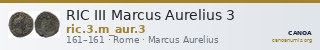 RIC III Marcus Aurelius 3 — CANOA