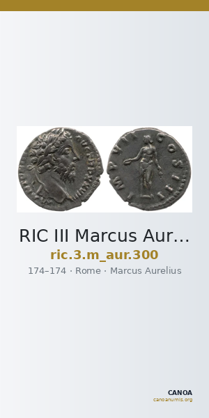 RIC III Marcus Aurelius 300 — CANOA