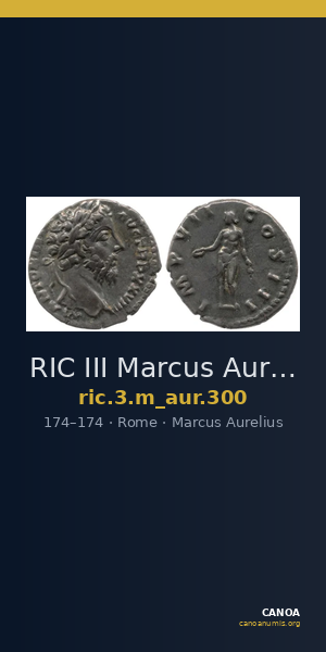 RIC III Marcus Aurelius 300 — CANOA