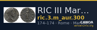 RIC III Marcus Aurelius 300 — CANOA