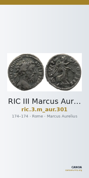 RIC III Marcus Aurelius 301 — CANOA