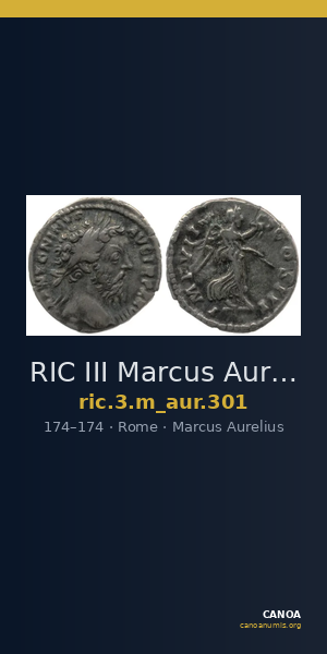RIC III Marcus Aurelius 301 — CANOA