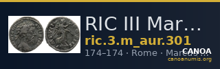 RIC III Marcus Aurelius 301 — CANOA
