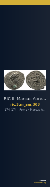 RIC III Marcus Aurelius 303 — CANOA