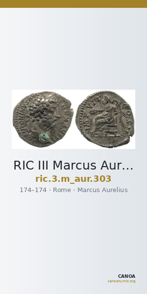 RIC III Marcus Aurelius 303 — CANOA
