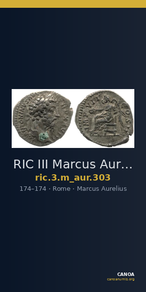 RIC III Marcus Aurelius 303 — CANOA